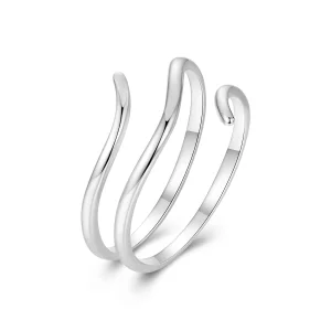 (image pour) Bague ouverte simple multicouche style PANDORA - SCR1040-E
