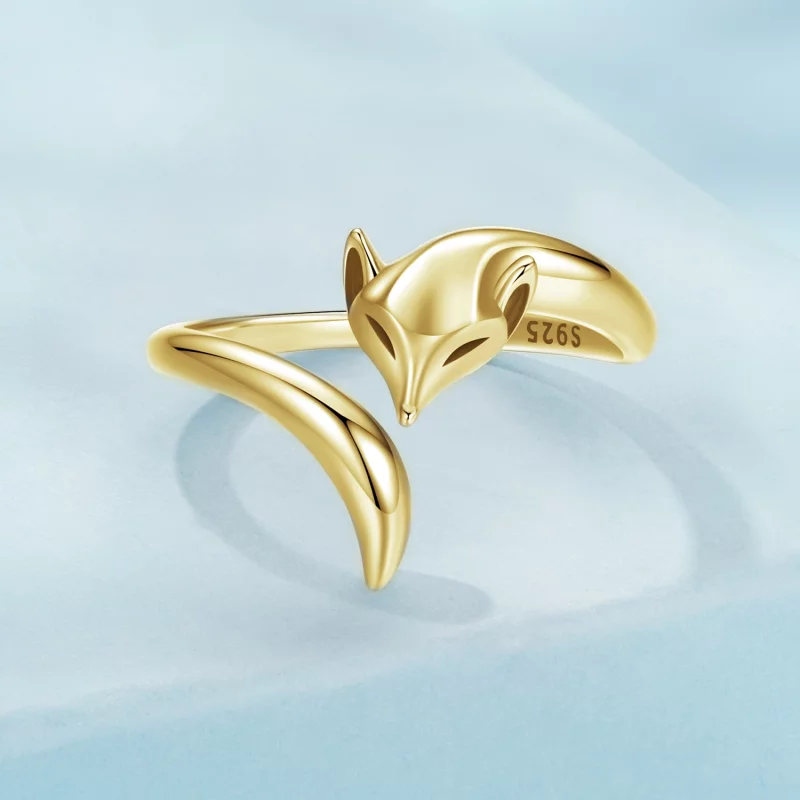 (image pour) Bague ouverte style PANDORA Renard - SCR1066-E - Afficher 4