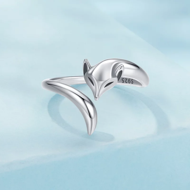 (image pour) Bague ouverte style PANDORA Renard - SCR1066-E - Afficher 5