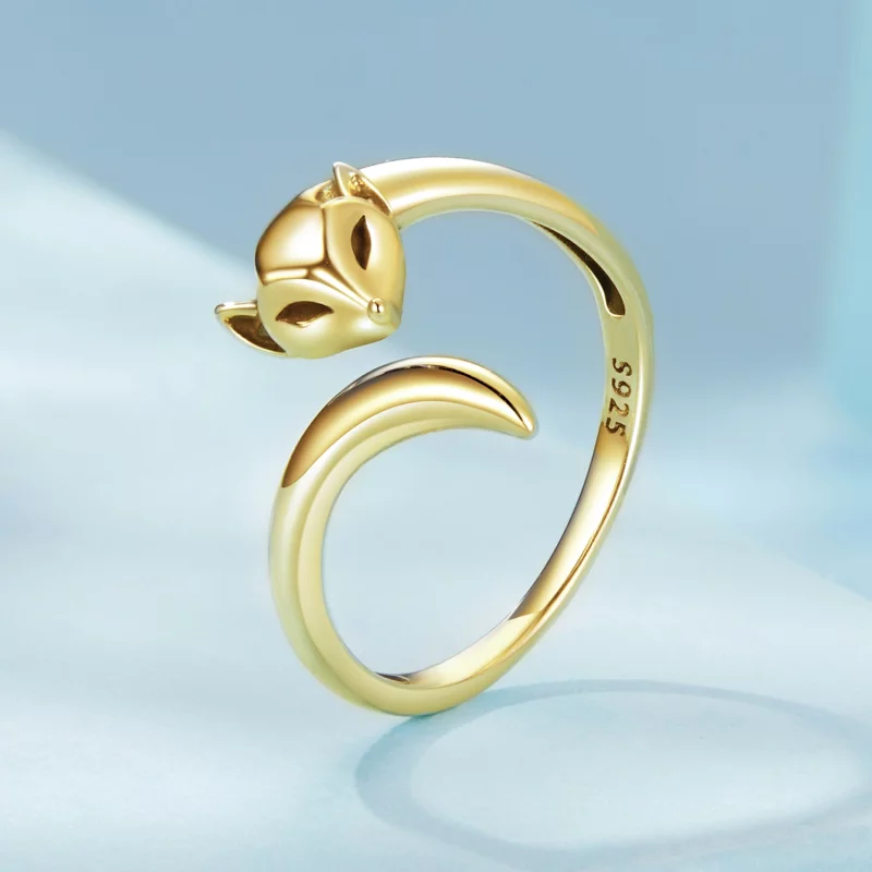 (image pour) Bague ouverte style PANDORA Renard - SCR1066-E - Afficher 6