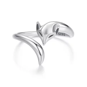 Bague ouverte style PANDORA Renard - SCR1066-E (image pour) Bague ouverte style PANDORA Renard - SCR1066-E