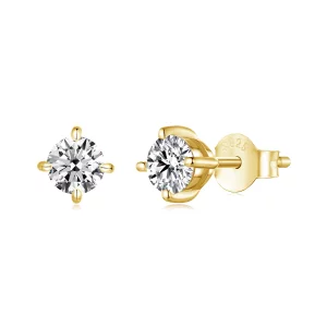 Boucles d'oreilles PANDORA Style 0.5 ct Moissanite - MSE038-BM (image pour) Boucles d'oreilles PANDORA Style 0.5 ct Moissanite - MSE038-BM