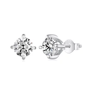 Boucles d'oreilles PANDORA Style Moissanite 1 ct - MSE038-L (image pour) Boucles d'oreilles PANDORA Style Moissanite 1 ct - MSE038-L