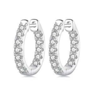 Boucles d'oreilles scintillantes en Moissanite Style PANDORA (avec un certificat) - MSE060 (image pour) Boucles d'oreilles scintillantes en Moissanite Style PANDORA (avec un certificat) - MSE060