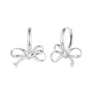(image pour) Boucles d'oreilles style PANDORA en forme de nœud - SCE1752