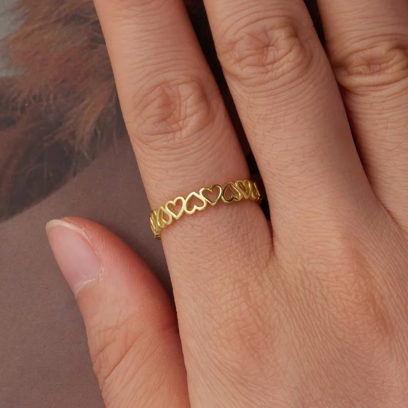 (image pour) Bague Cœur Enchaîné Pandora en Argent 925 plaquée Platine et Or - BSR654-EB - Afficher 4
