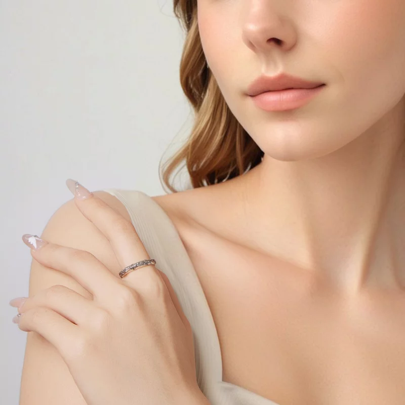 (image pour) Bague Papillon Vintage Ouverte en Argent 925 de Pandora Style - Oxydée et Ajusta - Afficher 6