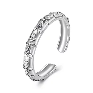 (image pour) Bague Papillon Vintage Ouverte en Argent 925 de Pandora Style - Oxydée et Ajustable - SCR1140-E