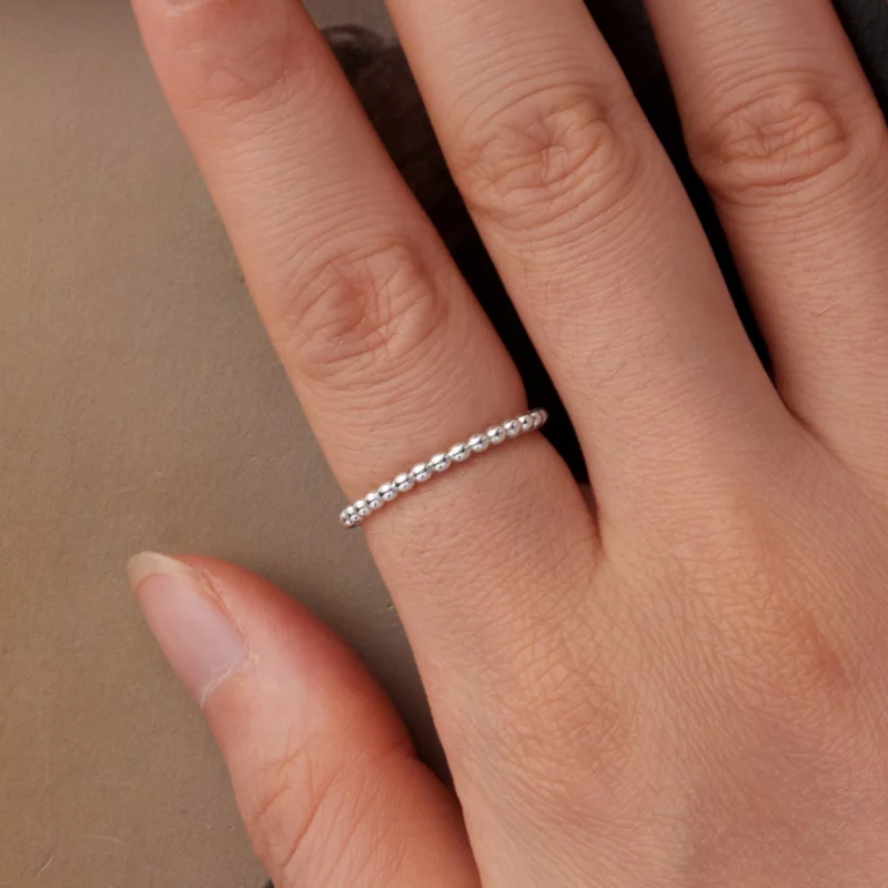 (image pour) Bague Perles Pandora en Argent 925 Oxydé - BSR689 - Afficher 7