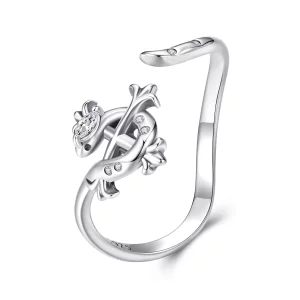 (image pour) Bague Ouverte Serpent Iris en Argent 925 Pandora - Zirconia - SCR1136-E