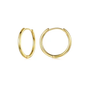 (image pour) Boucles d'oreilles créoles Pandora en argent 925 plaqué or - SCE1772-BS