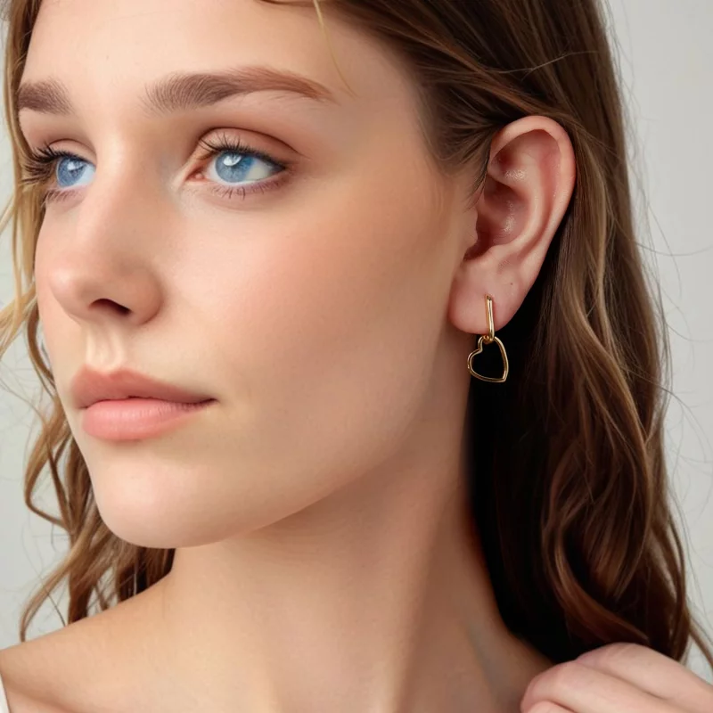 (image pour) Pandora Style S925 Argent Sterling Cœur Boucles d'Oreilles en Zirconium Cubique - Afficher 8