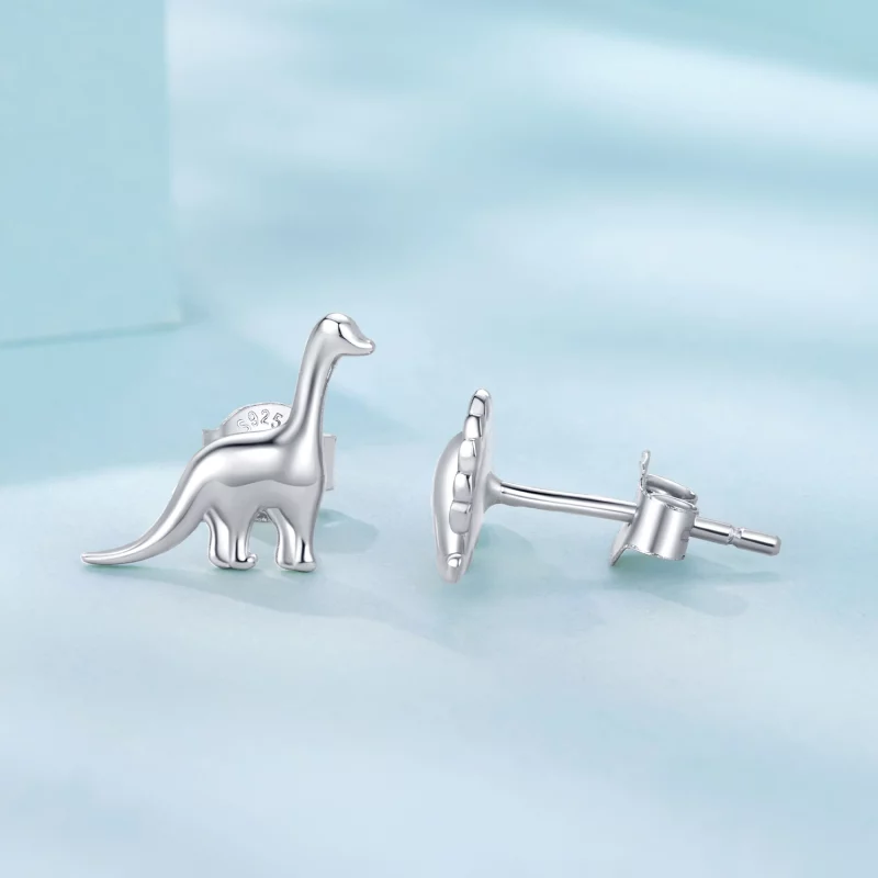 (image pour) Pandora Style 925 Argent Sterling Plaqué Platine Boucles d'oreilles à clous asym - Afficher 6