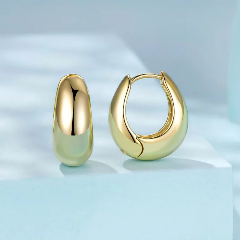 (image pour) Boucles d'oreilles à clous style Pandora avec base en cuivre, tiges en argent 92 - Afficher 2