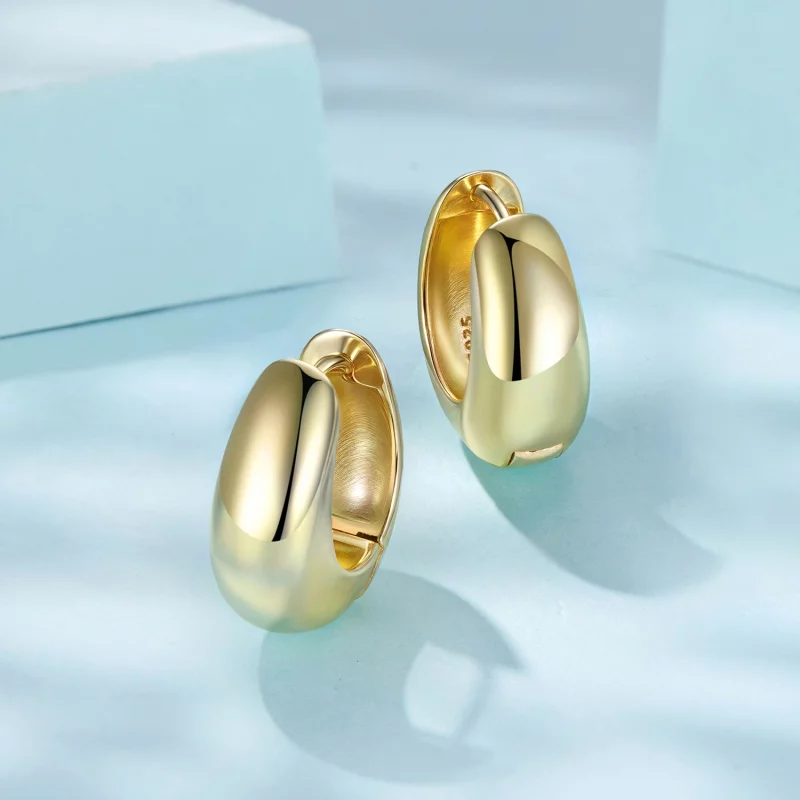 (image pour) Boucles d'oreilles à clous style Pandora avec base en cuivre, tiges en argent 92 - Afficher 3
