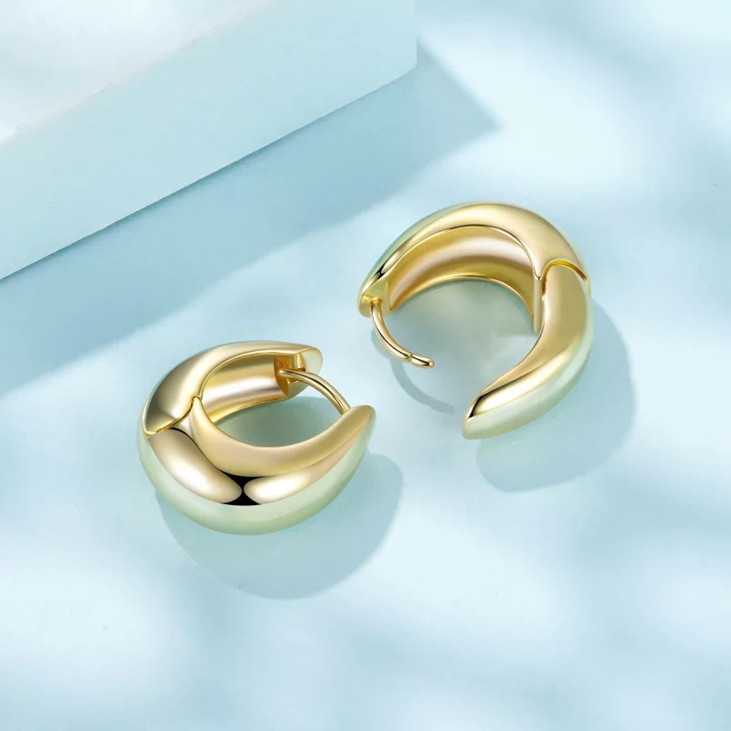 (image pour) Boucles d'oreilles à clous style Pandora avec base en cuivre, tiges en argent 92 - Afficher 4
