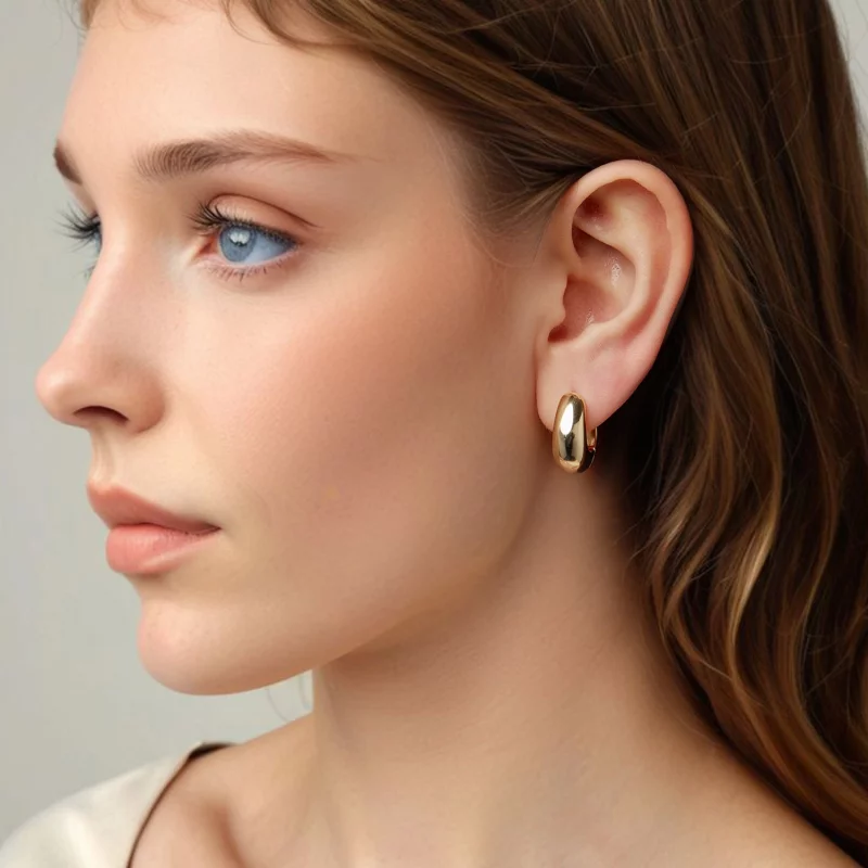(image pour) Boucles d'oreilles à clous style Pandora avec base en cuivre, tiges en argent 92 - Afficher 7