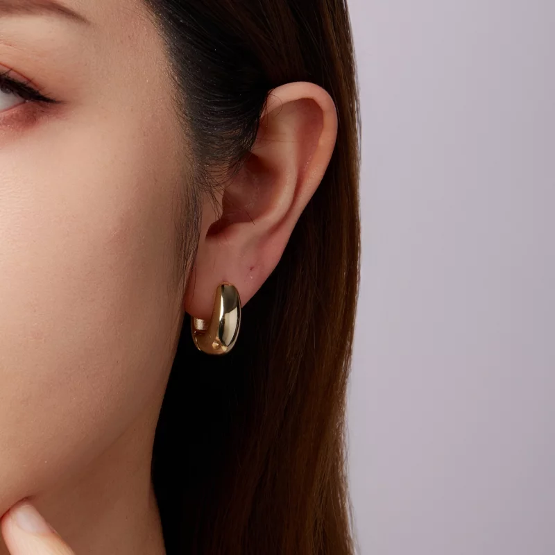 (image pour) Boucles d'oreilles à clous style Pandora avec base en cuivre, tiges en argent 92 - Afficher 10