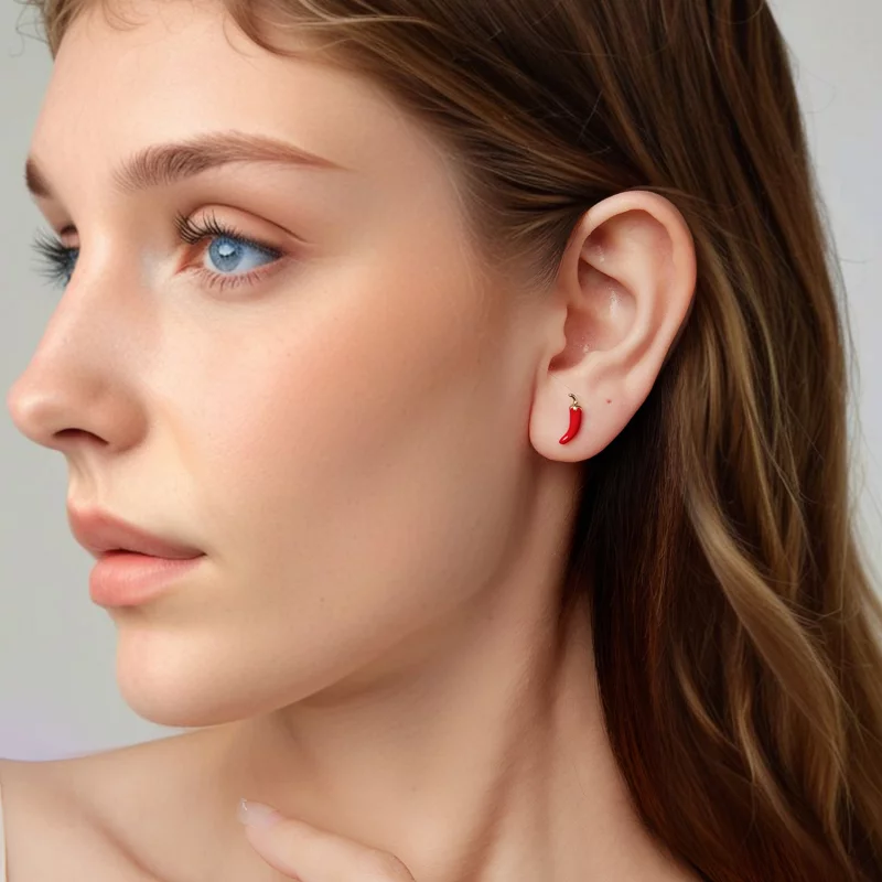 (image pour) Boucles d'oreilles Pandora Style Spicy Chili en forme de goutte - Argent 925 pla - Afficher 7