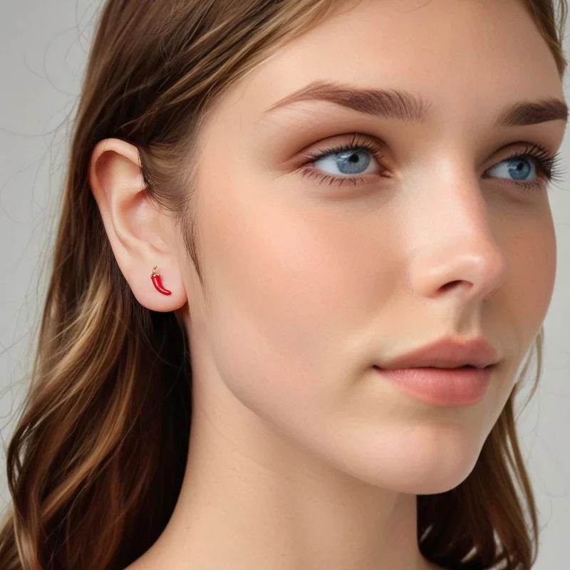 (image pour) Boucles d'oreilles Pandora Style Spicy Chili en forme de goutte - Argent 925 pla - Afficher 8