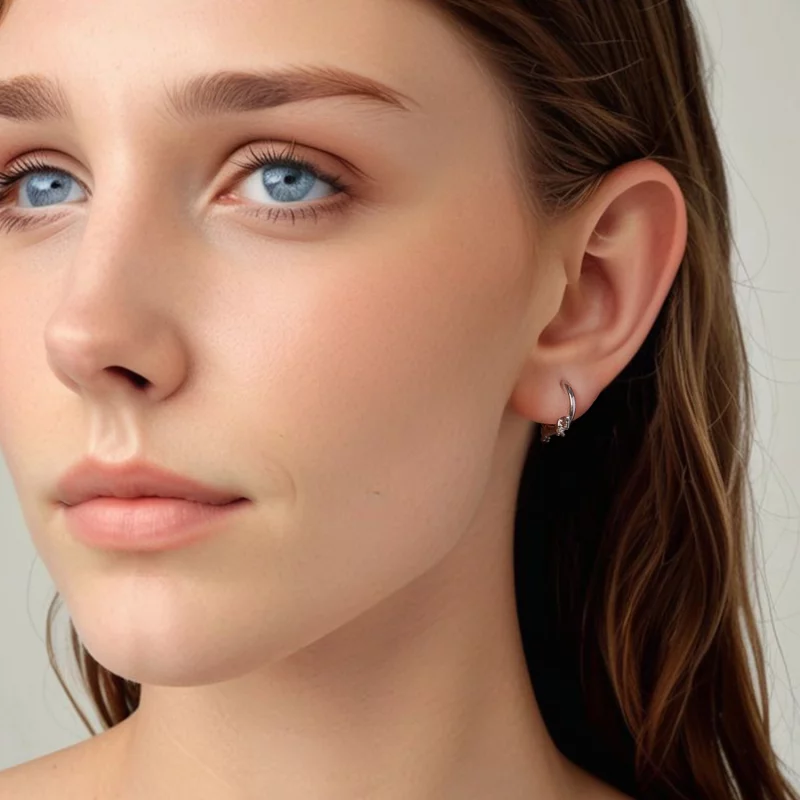 (image pour) Pandora Style 925 Argent Plaqué Platine Boucles d'Oreilles Cerceau Teckel - SCE1 - Afficher 7