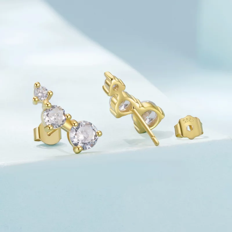 (image pour) Boucles d'oreilles Pandora Style Vigne Rampante en Zirconium Cubique - Argent 92 - Afficher 2