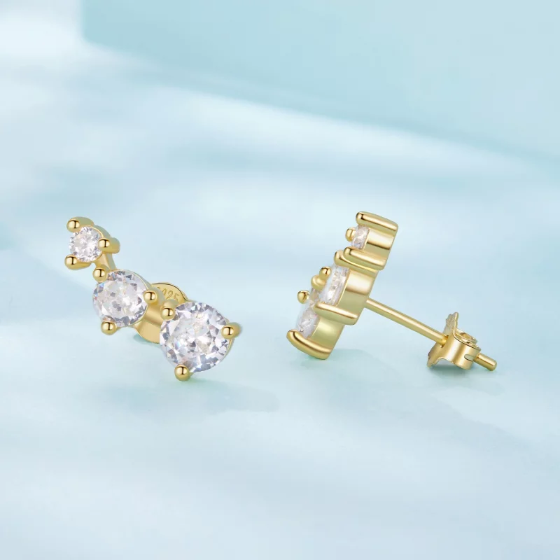 (image pour) Boucles d'oreilles Pandora Style Vigne Rampante en Zirconium Cubique - Argent 92 - Afficher 4