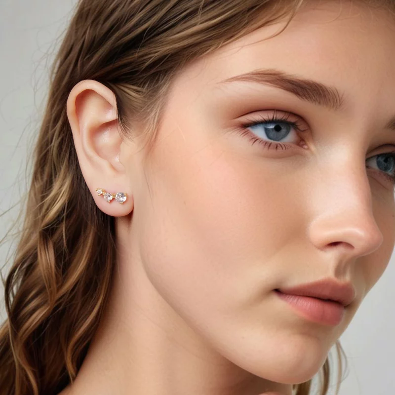 (image pour) Boucles d'oreilles Pandora Style Vigne Rampante en Zirconium Cubique - Argent 92 - Afficher 8