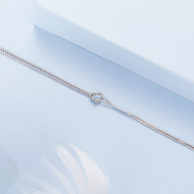 (image pour) Bracelet Pandora Style Classic en argent 925 plaqué platine - BSB211 - Afficher 4