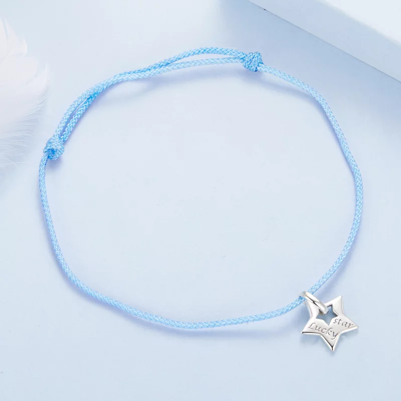 (image pour) Bracelet Pandora Style Étoile Chanceuse en Argent 925 à Finition Oxydée - Charme - Afficher 3