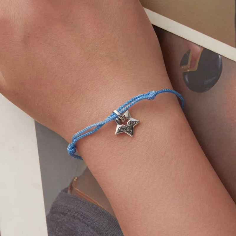 (image pour) Bracelet Pandora Style Étoile Chanceuse en Argent 925 à Finition Oxydée - Charme - Afficher 5