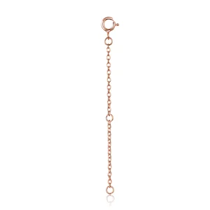 (image pour) Chaîne de prolongation plaquée or rose style Pandora en argent 925 - SCA015-10C