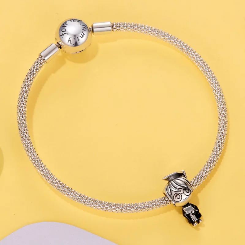 (image pour) Pandora Style Charm Gradué Garçon en Argent 925 - SCC3126 - Afficher 5