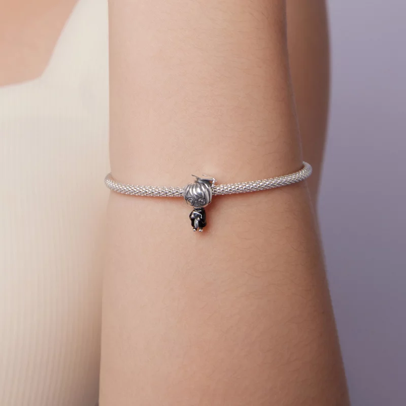 (image pour) Pandora Style Charm Gradué Garçon en Argent 925 - SCC3126 - Afficher 7
