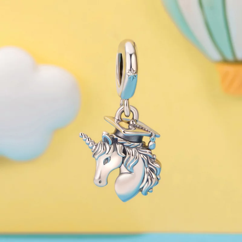 (image pour) Pendent Charm Licorne de Graduation Pandora Style en Argent 925 - SCC3127 - Afficher 2