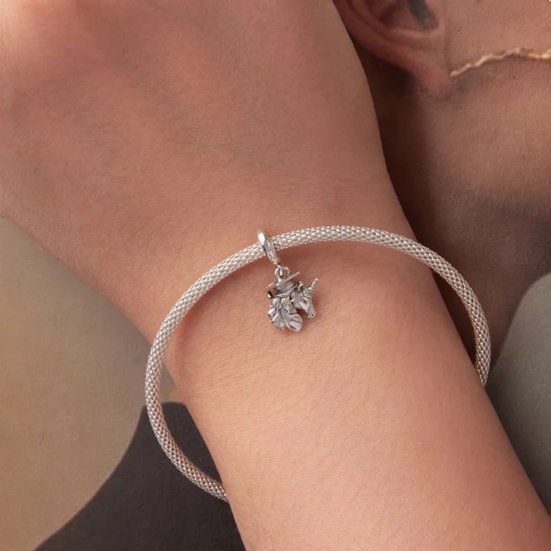 (image pour) Pendent Charm Licorne de Graduation Pandora Style en Argent 925 - SCC3127 - Afficher 5