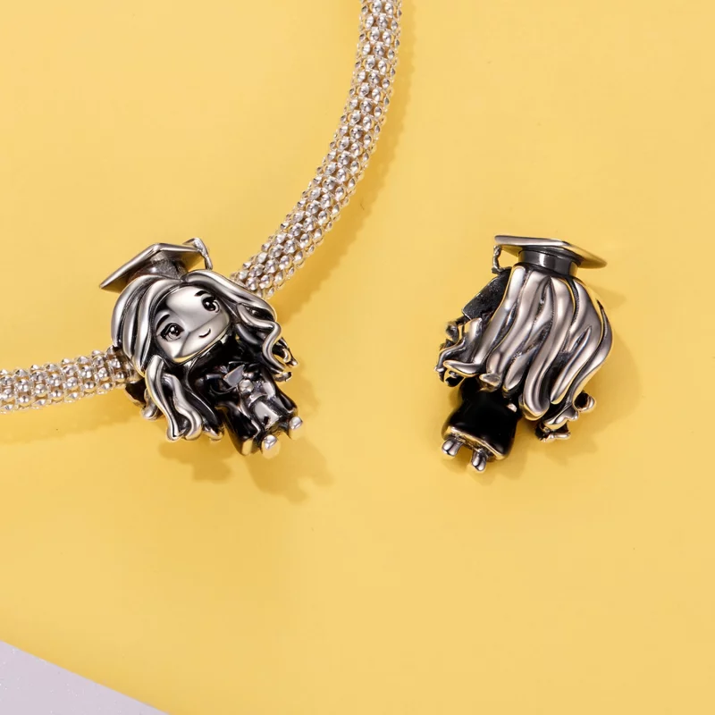 (image pour) Charm Pandora Style Fille Diplômée en Argent 925 - SCC3125 - Afficher 4