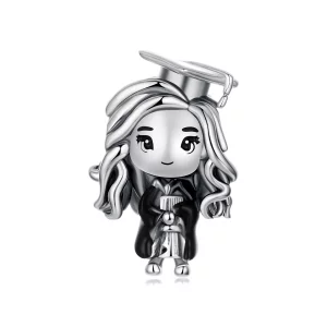 (image pour) Charm Pandora Style Fille Diplômée en Argent 925 - SCC3125
