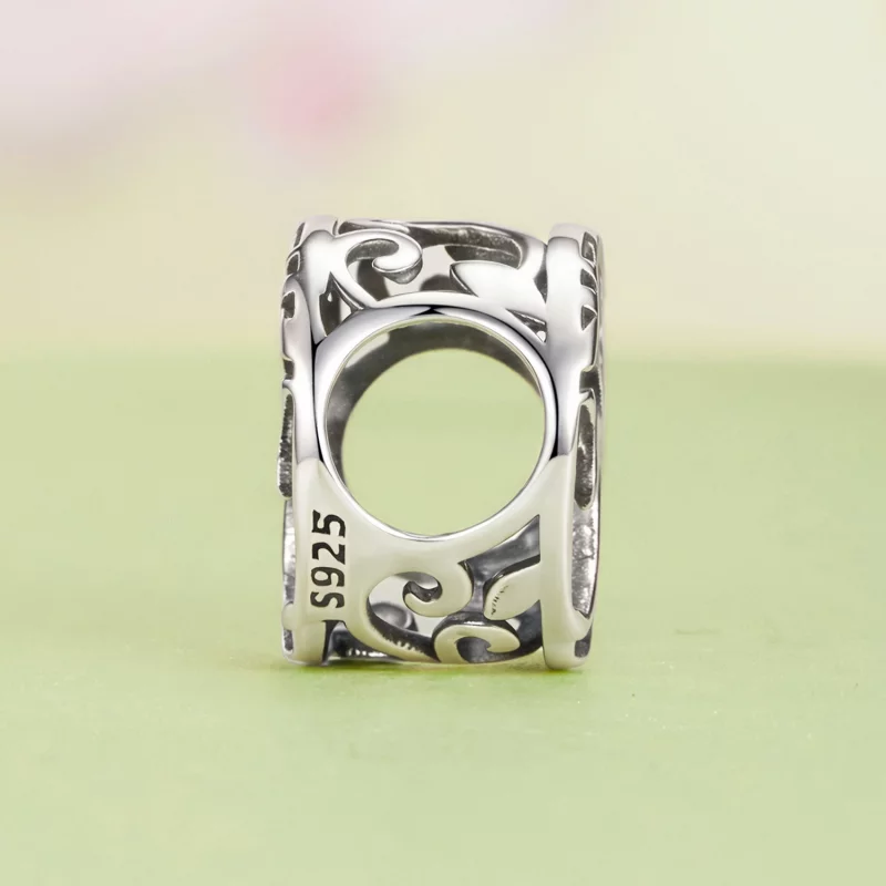 (image pour) Charme Arbre de Vie en Argent 925 Oxydé de Style Pandora - BSC1158 - Afficher 3