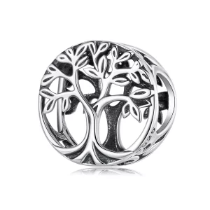 (image pour) Charme Arbre de Vie en Argent 925 Oxydé de Style Pandora - BSC1158