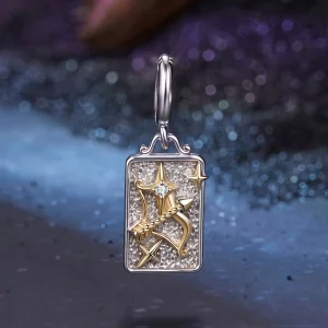 (image pour) Charme Pandora Style Sagittaire en argent 925 plaqué or, platine et zirconium - BSC1164-11