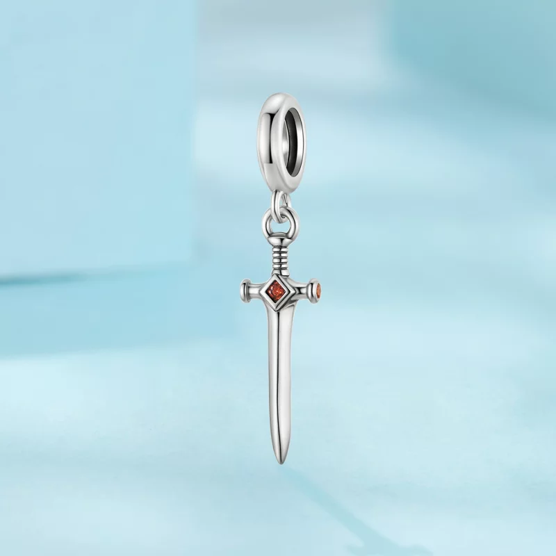(image pour) Charme Épée Oxydé en Argent 925 Pandora Serti de Zirconium - SCC3124 - Afficher 2