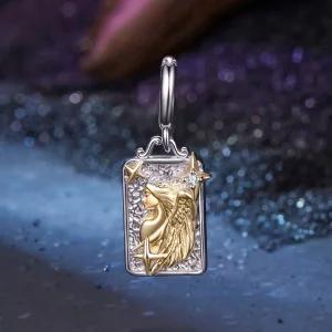 (image pour) Charme Zodiac Vierge Pandora en Argent 925 plaqué Platine et Or avec Zirconium - BSC1164-8