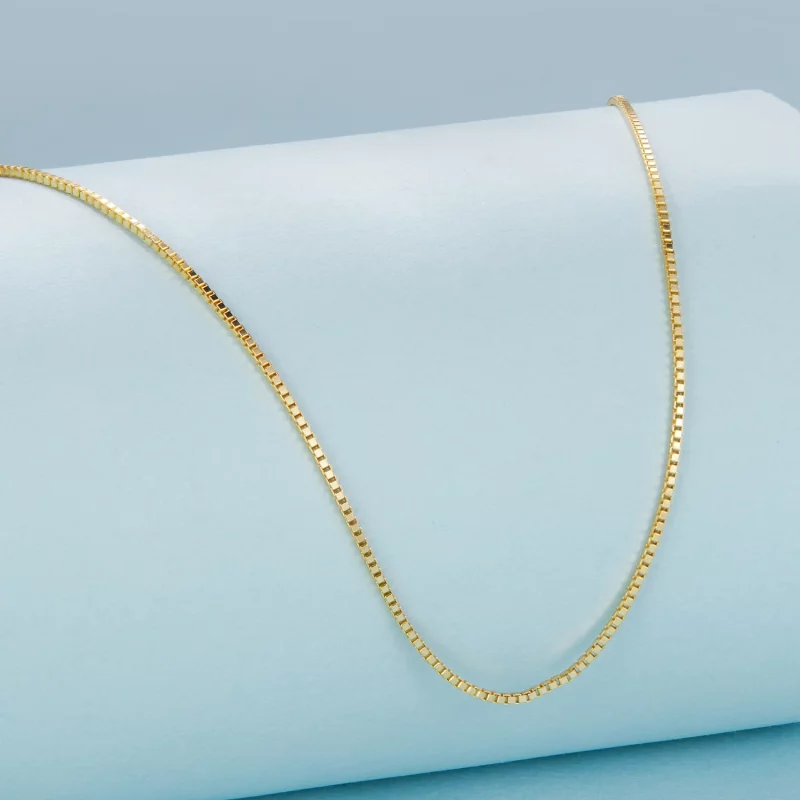 (image pour) Collier Chaîne Forçat Style Pandora en Argent 925 Plaqué Or - SCA031-B - Afficher 2