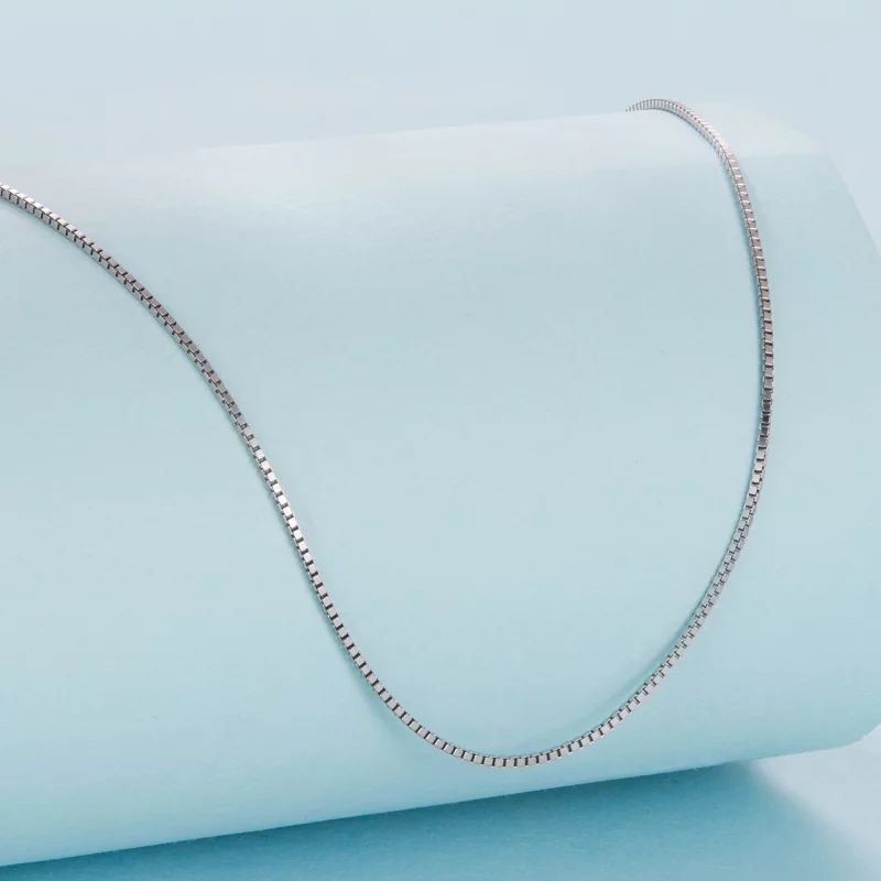 (image pour) Collier Chaîne Forcée Style Pandora en Argent 925 Plaqué Platine - SCA031-A - Afficher 2
