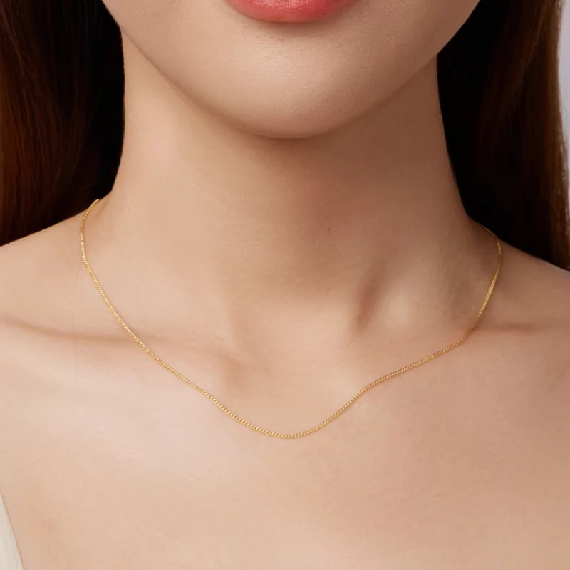 (image pour) Collier en Argent Sterling Style Pandora - Argent 925 Plaqué Or - SCA006-B - Afficher 3