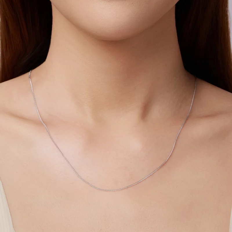 (image pour) Collier Pandora Style en Argent Sterling - Argent 925 Plaqué Or Blanc - SCA006 - Afficher 8