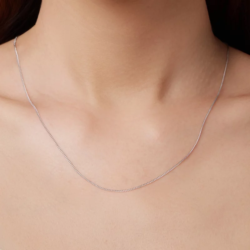 (image pour) Collier Pandora Style en Argent Sterling - Argent 925 Plaqué Or Blanc - SCA006 - Afficher 9