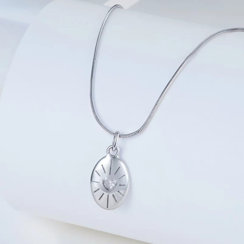 (image pour) Pandora Style Collier Starlight en Argent 925 plaqué Platine avec Zirconium - BS - Afficher 2