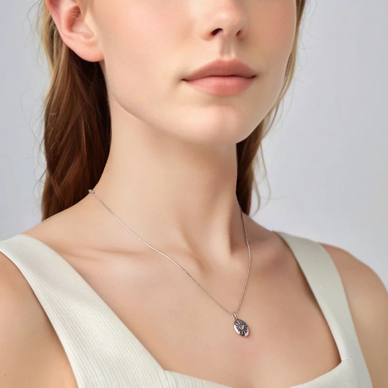 (image pour) Pandora Style Collier Starlight en Argent 925 plaqué Platine avec Zirconium - BS - Afficher 4